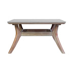 Ensemble de conversation Brighton en bois massif et corde, 4 pièces