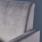 Fauteuil inclinable Brightwood à dossier haut et pieds en acier inoxydable par Christopher Knight Home