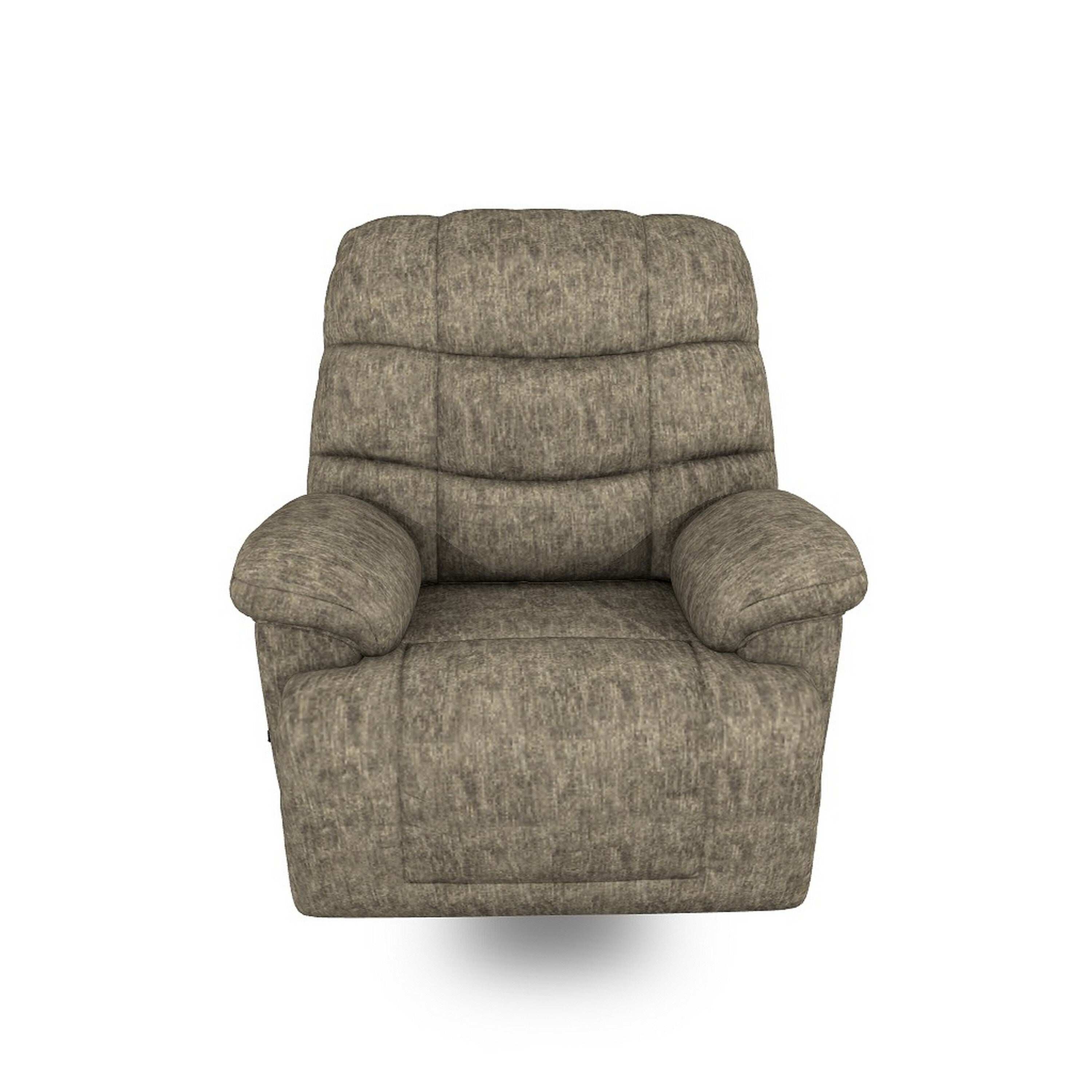 Fauteuil inclinable manuel Bril, 44 pouces, surdimensionné, polyester gris taupe