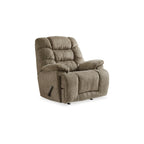 Fauteuil inclinable manuel Bril, 44 pouces, surdimensionné, polyester gris taupe