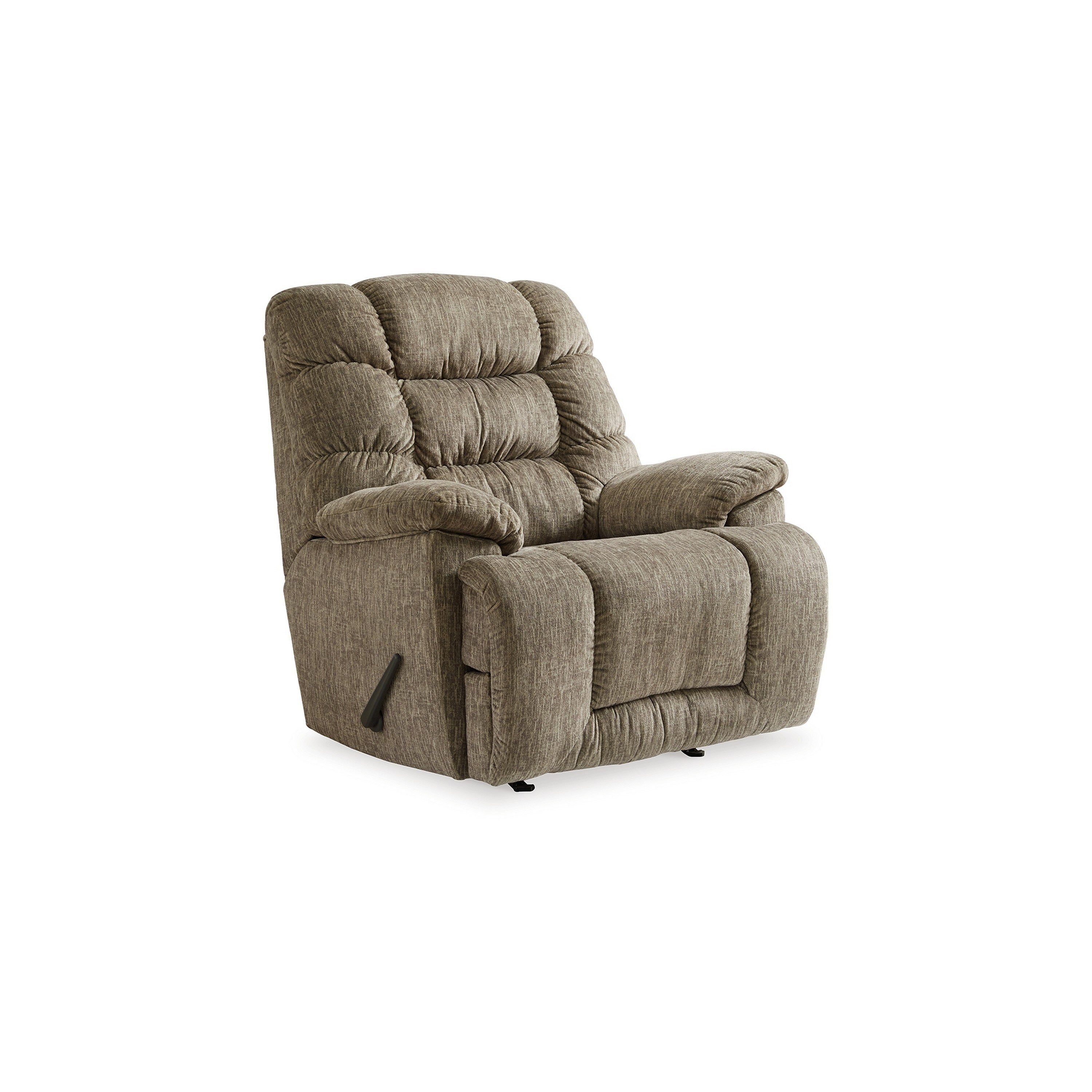 Fauteuil inclinable manuel Bril, 44 pouces, surdimensionné, polyester gris taupe