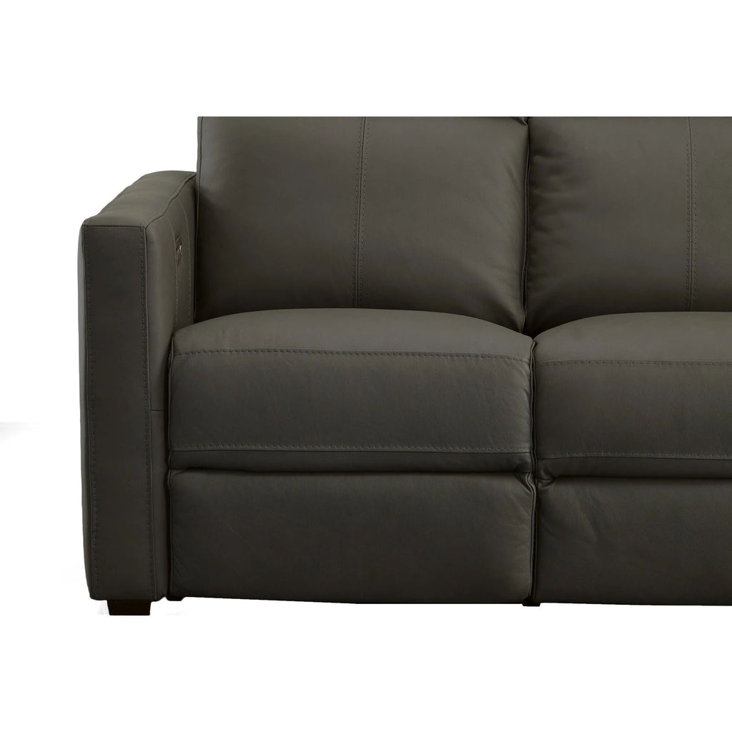 Canapé inclinable électrique Broadway en cuir avec appuie-têtes électriques par Flexsteel