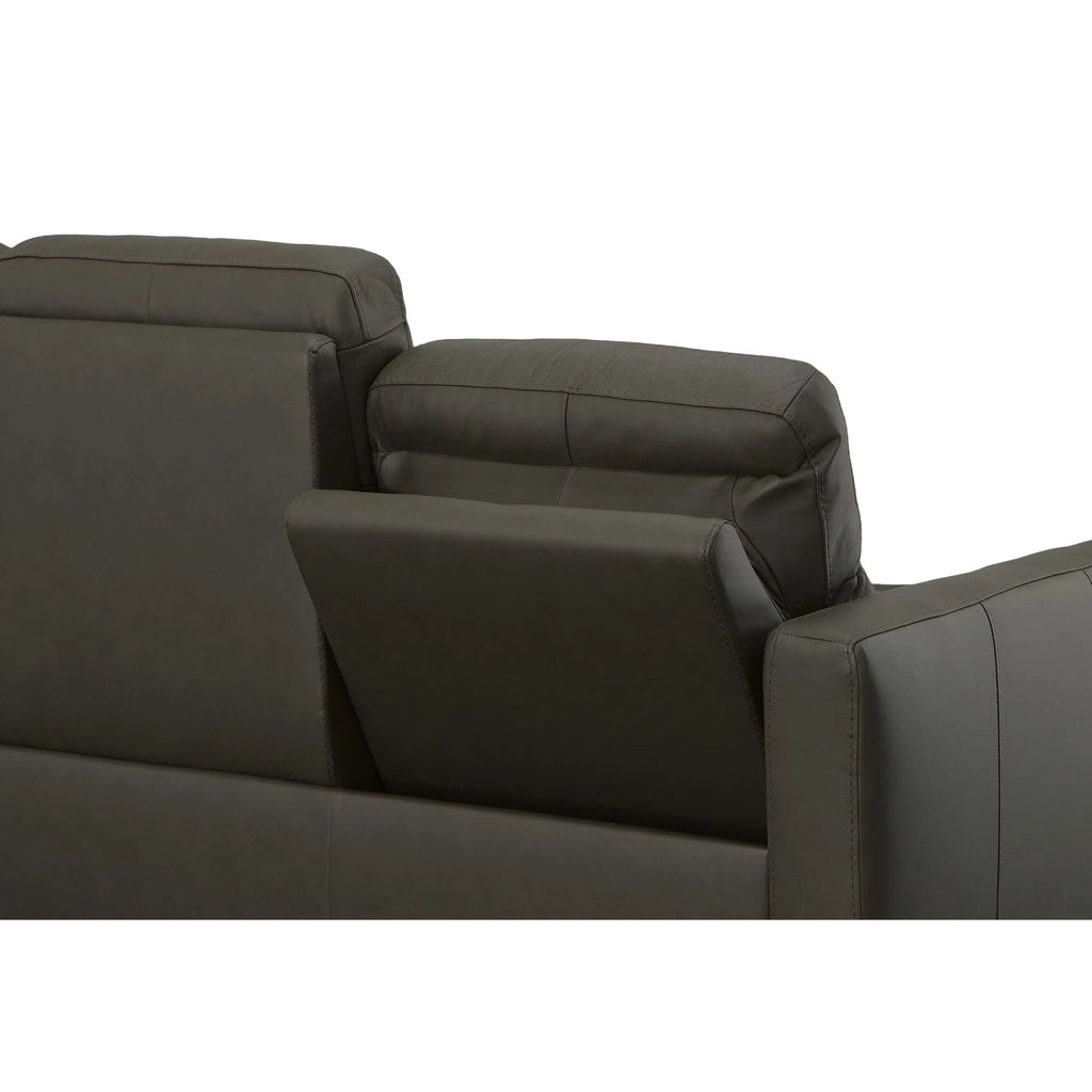 Canapé inclinable électrique Broadway en cuir avec appuie-têtes électriques par Flexsteel