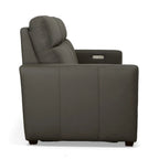 Canapé inclinable électrique Broadway en cuir avec appuie-têtes électriques par Flexsteel