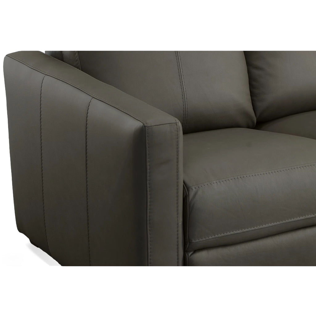 Canapé inclinable électrique Broadway en cuir avec appuie-têtes électriques par Flexsteel