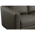 Canapé inclinable électrique Broadway en cuir avec appuie-têtes électriques par Flexsteel