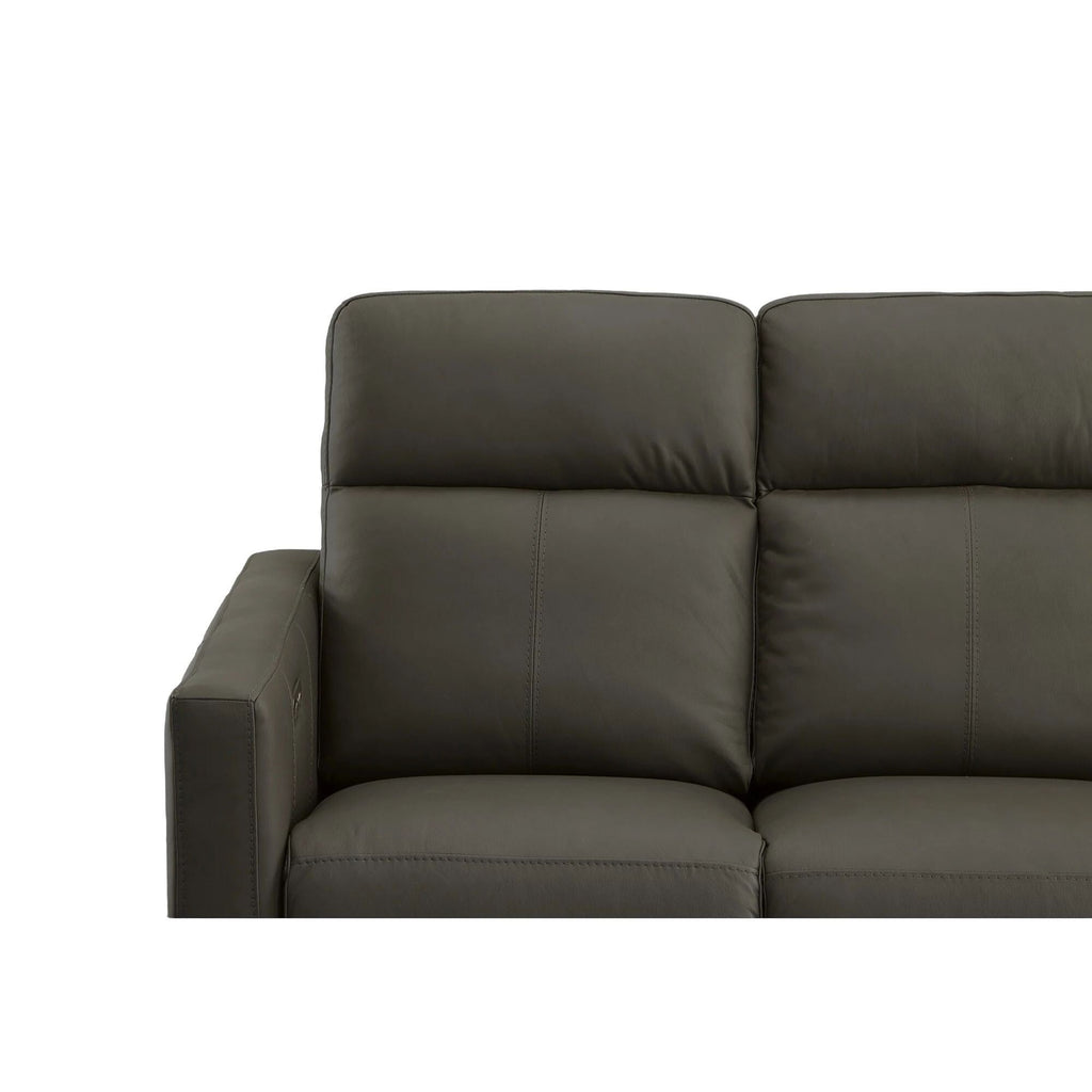 Canapé inclinable électrique Broadway en cuir avec appuie-têtes électriques par Flexsteel