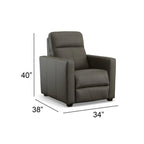 Fauteuil inclinable électrique Broadway en cuir de qualité supérieure avec appui-tête électrique par Flexsteel