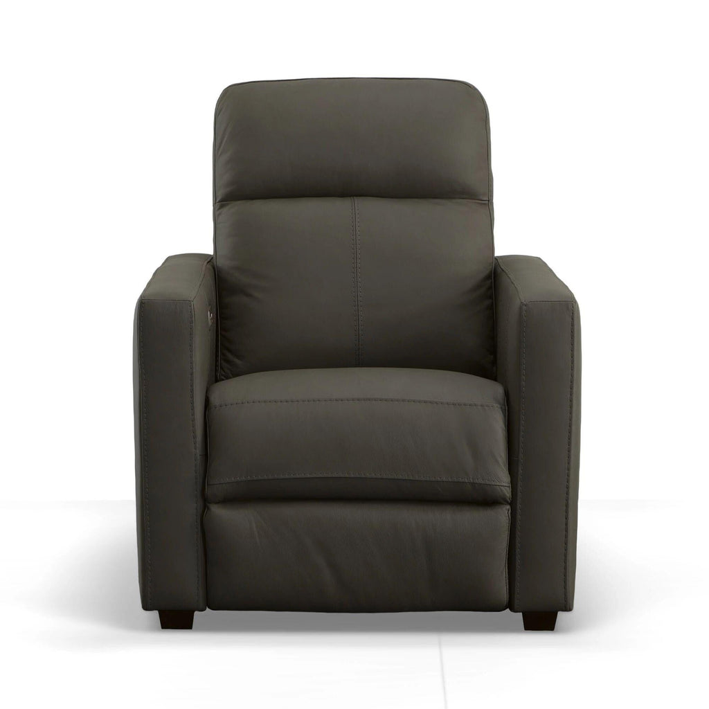 Fauteuil inclinable électrique Broadway en cuir de qualité supérieure avec appui-tête électrique par Flexsteel