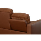 Canapé inclinable électrique Broadway en cuir avec appuie-têtes électriques par Flexsteel