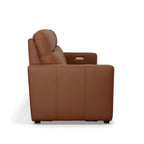 Canapé inclinable électrique Broadway en cuir avec appuie-têtes électriques par Flexsteel