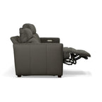 Canapé inclinable électrique Broadway en cuir avec appuie-têtes électriques par Flexsteel