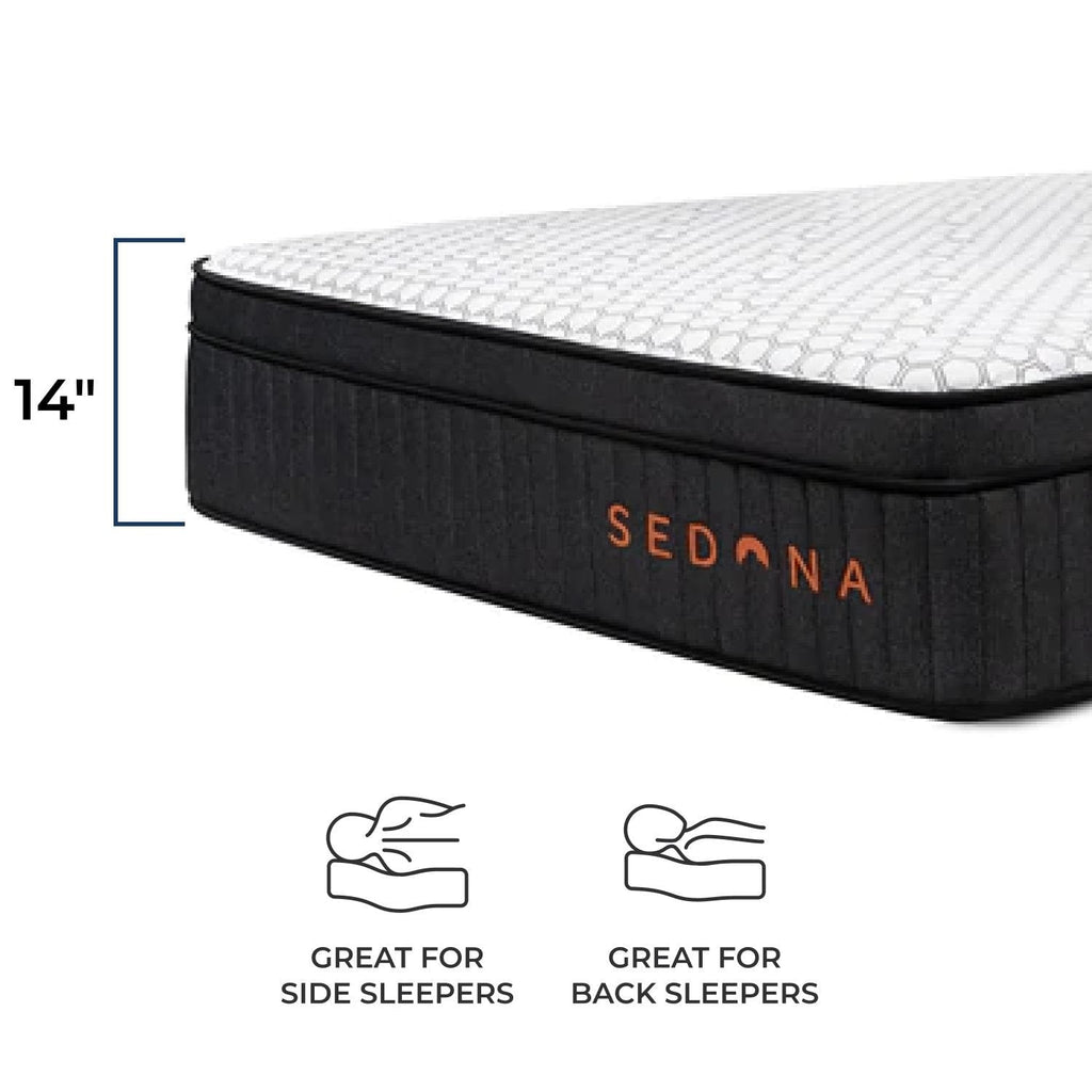 Matelas Brooklyn Bedding 14 Sedona Elite avec mousse infusée de cuivre