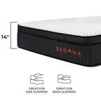 Matelas Brooklyn Bedding 14 Sedona Elite avec mousse infusée de cuivre