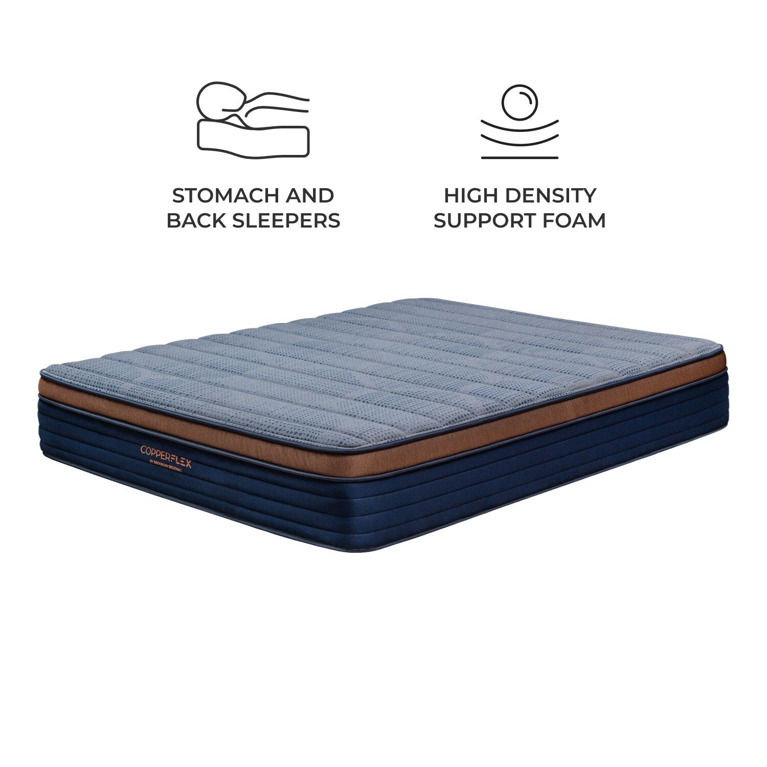 Matelas en mousse CopperFlex 12 de Brooklyn Bedding avec mousse zonée