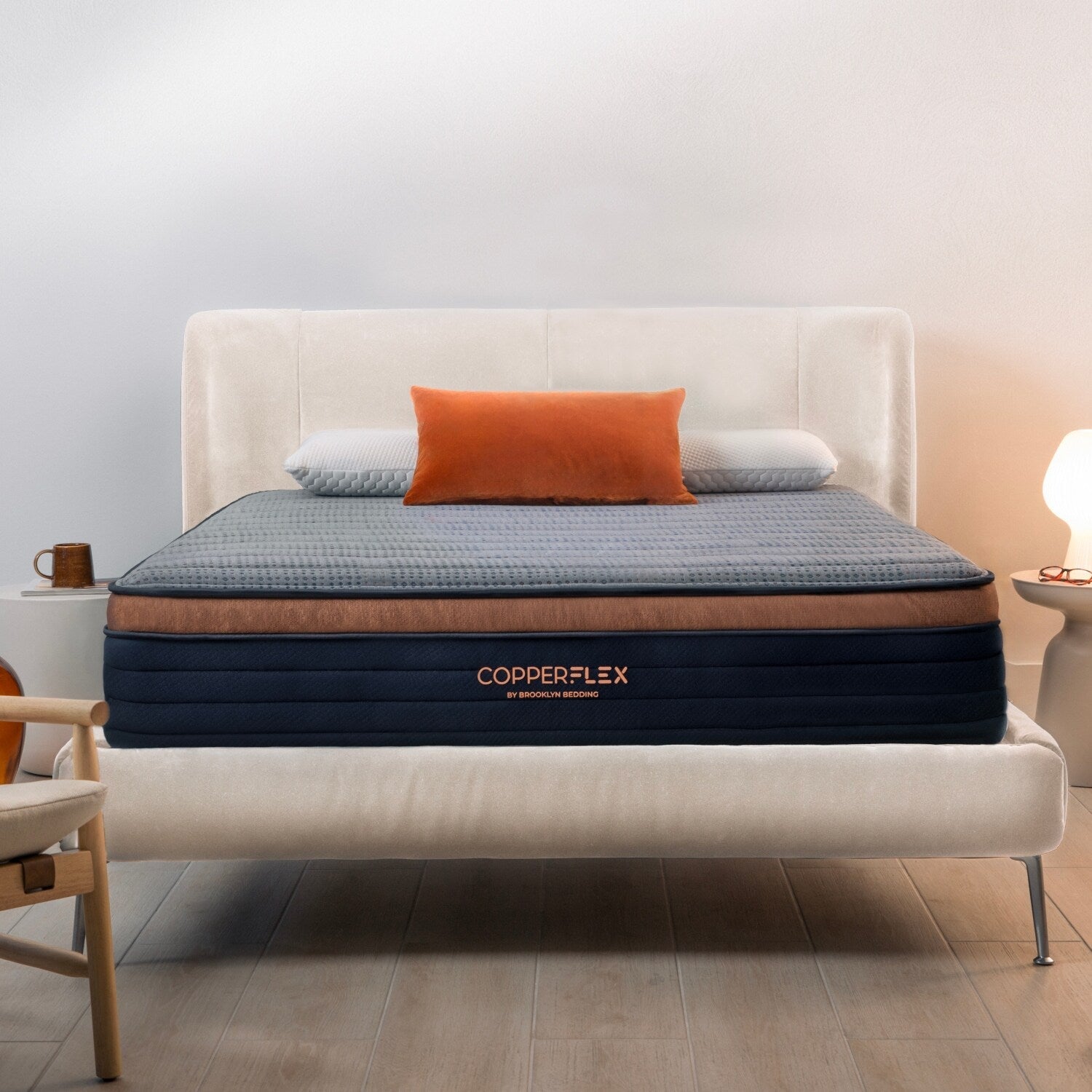 Matelas hybride Brooklyn Bedding CopperFlex 12 avec mousse zonée