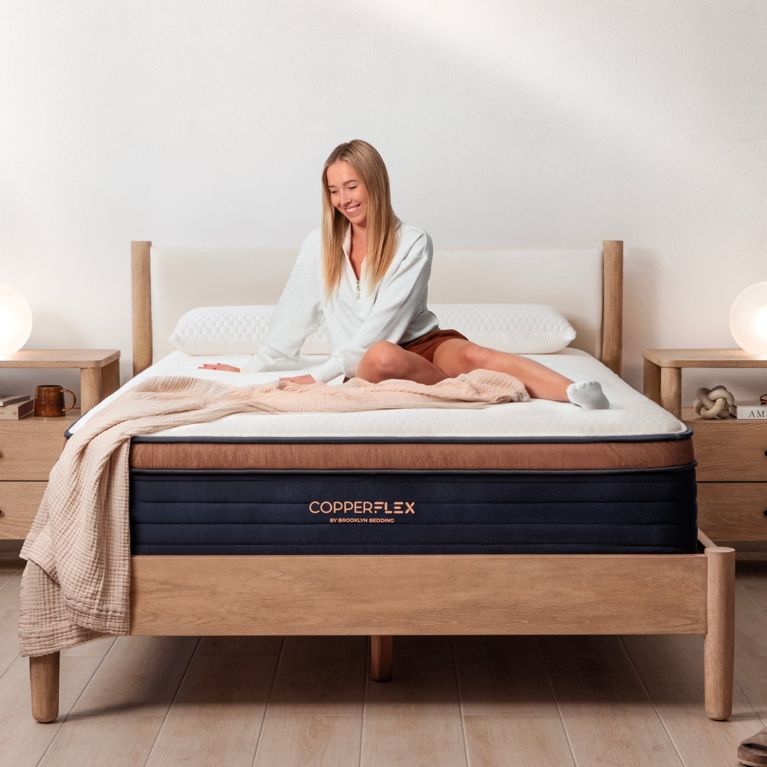 Matelas hybride Brooklyn Bedding CopperFlex Pro 14 avec mousse zonée