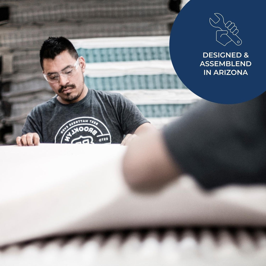 Matelas Brooklyn Bedding Plank 11 pouces ferme à deux côtés avec plateau rafraîchissant