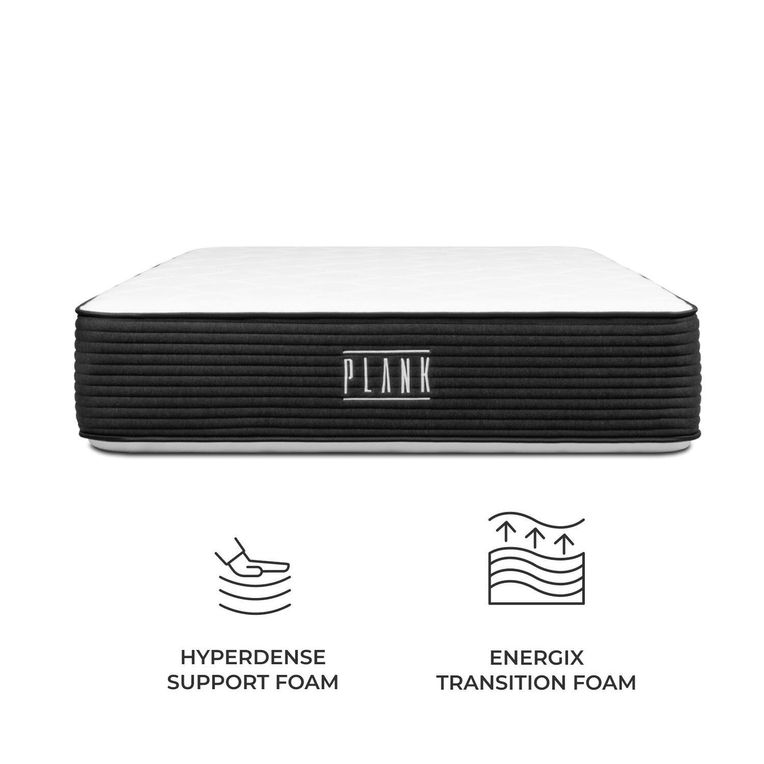 Matelas Brooklyn Bedding Plank 13 Luxe double face ferme/ultra ferme avec housse rafraîchissante