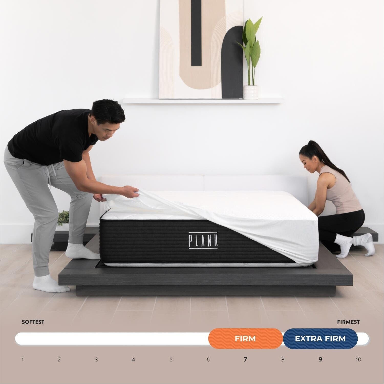 Matelas Brooklyn Bedding Plank 13 Luxe double face ferme/ultra ferme