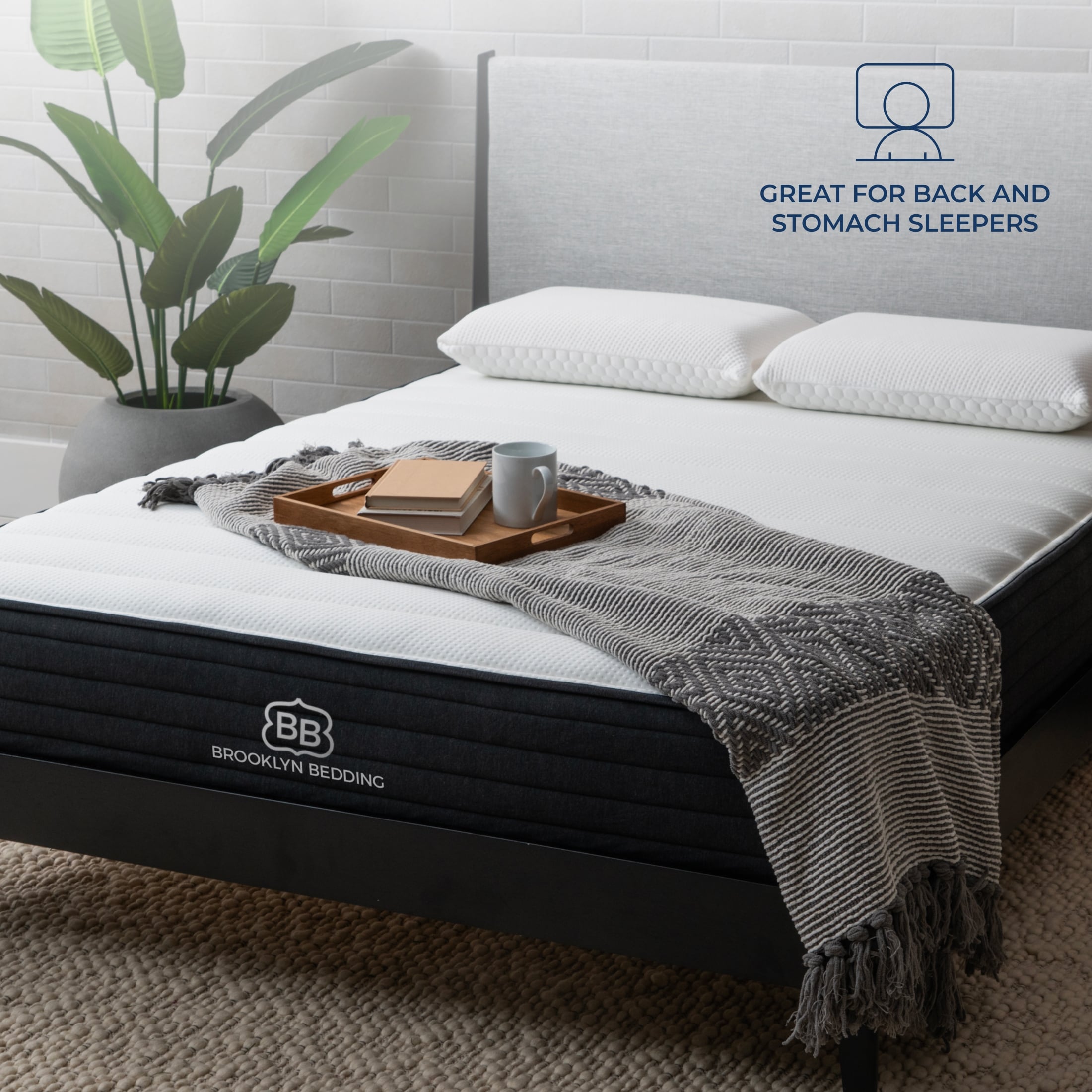 Matelas hybride en mousse à mémoire de forme Brooklyn Bedding Select 10 Gel