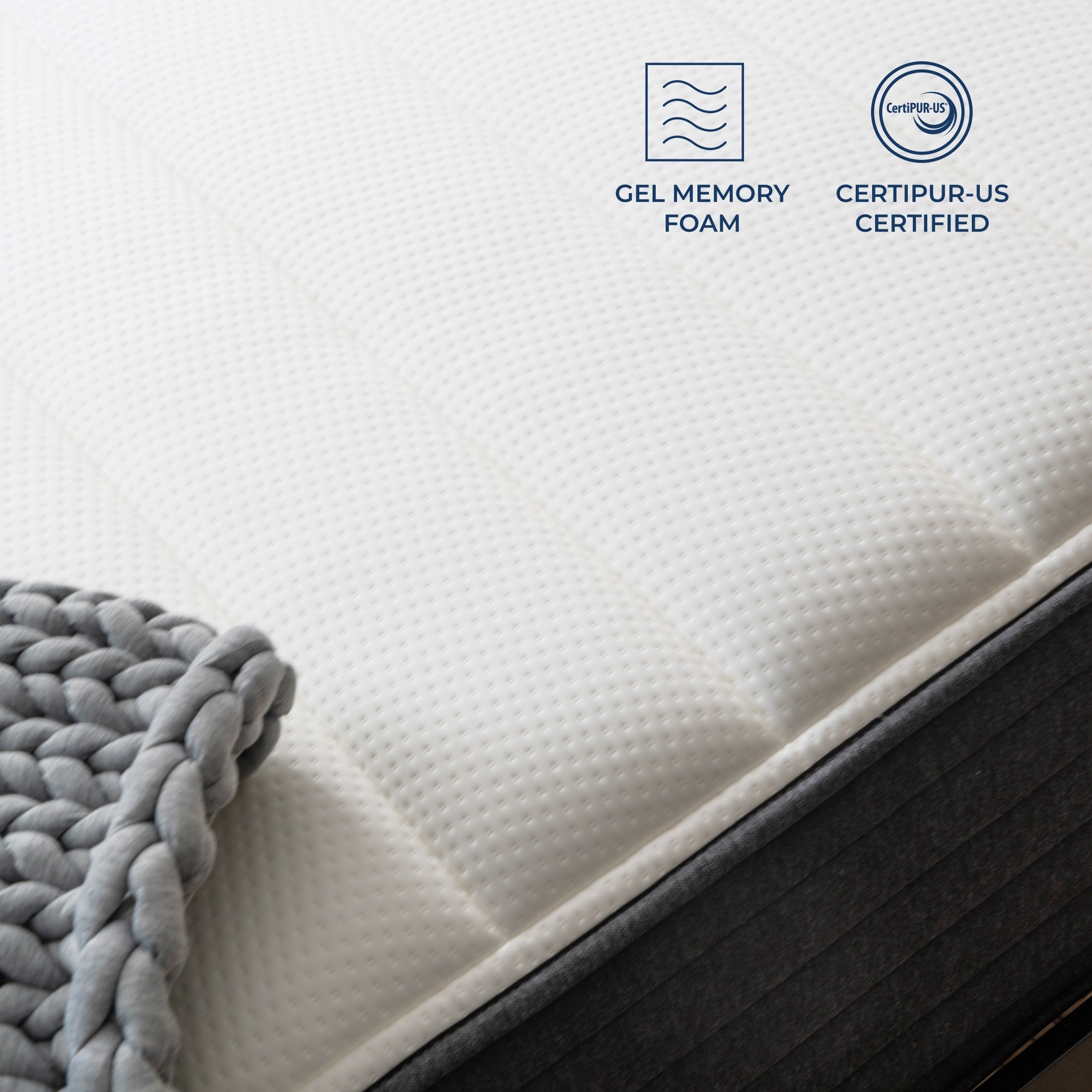 Matelas hybride en mousse à mémoire de forme Brooklyn Bedding Select 12 Gel