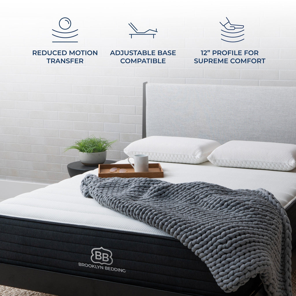 Matelas hybride en mousse à mémoire de forme Brooklyn Bedding Select 12 Gel