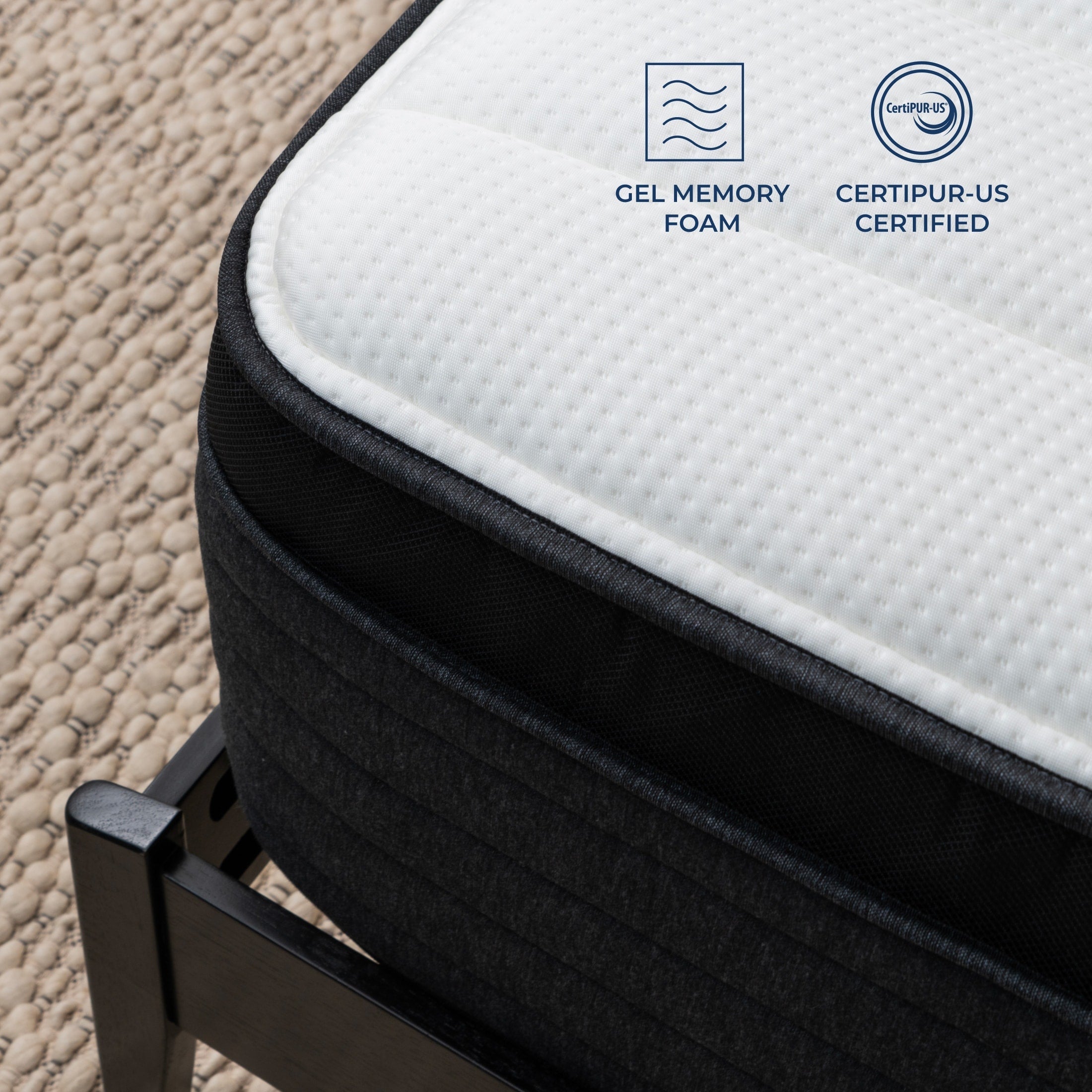 Matelas hybride en mousse à mémoire de forme Brooklyn Bedding Select 14 Gel