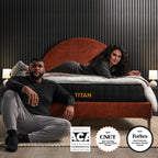 Brooklyn Bedding Titan 11 Hybrid pour dormeurs de grande taille avec housse rafraîchissante