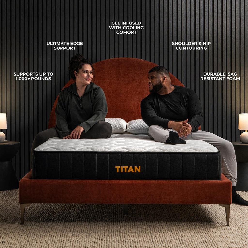 Brooklyn Bedding Titan 11 Hybrid pour dormeurs de grande taille avec housse rafraîchissante