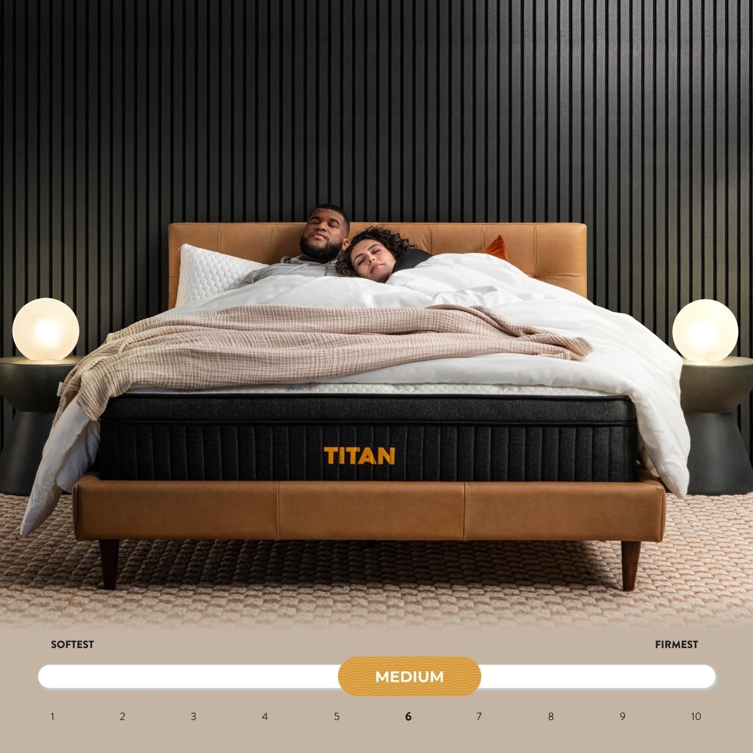 Brooklyn Bedding Titan 13 Hybrid Luxe pour dormeurs de grande taille