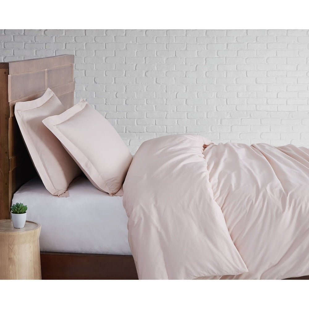 Parure de couette en percale de coton à tissage serré Brooklyn Loom