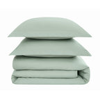 Parure de couette en percale de coton à tissage serré Brooklyn Loom