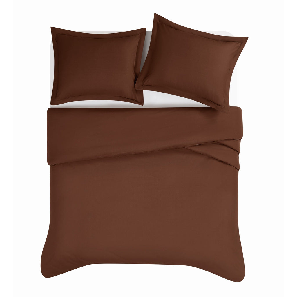 Parure de couette en percale de coton à tissage serré Brooklyn Loom