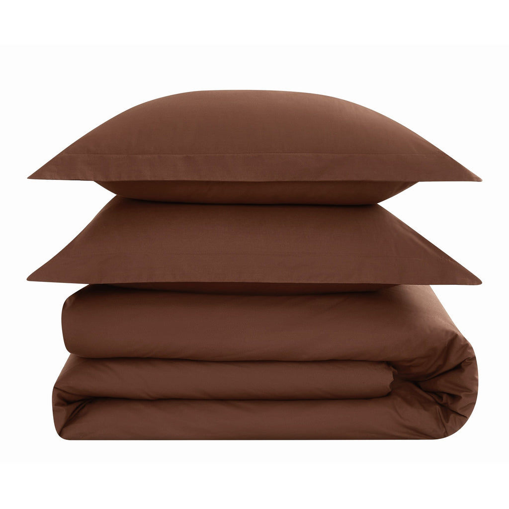 Parure de couette en percale de coton à tissage serré Brooklyn Loom