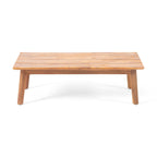 Ensemble causeuse d'extérieur en bois d'acacia Brooklyn avec table basse par Christopher Knight Home