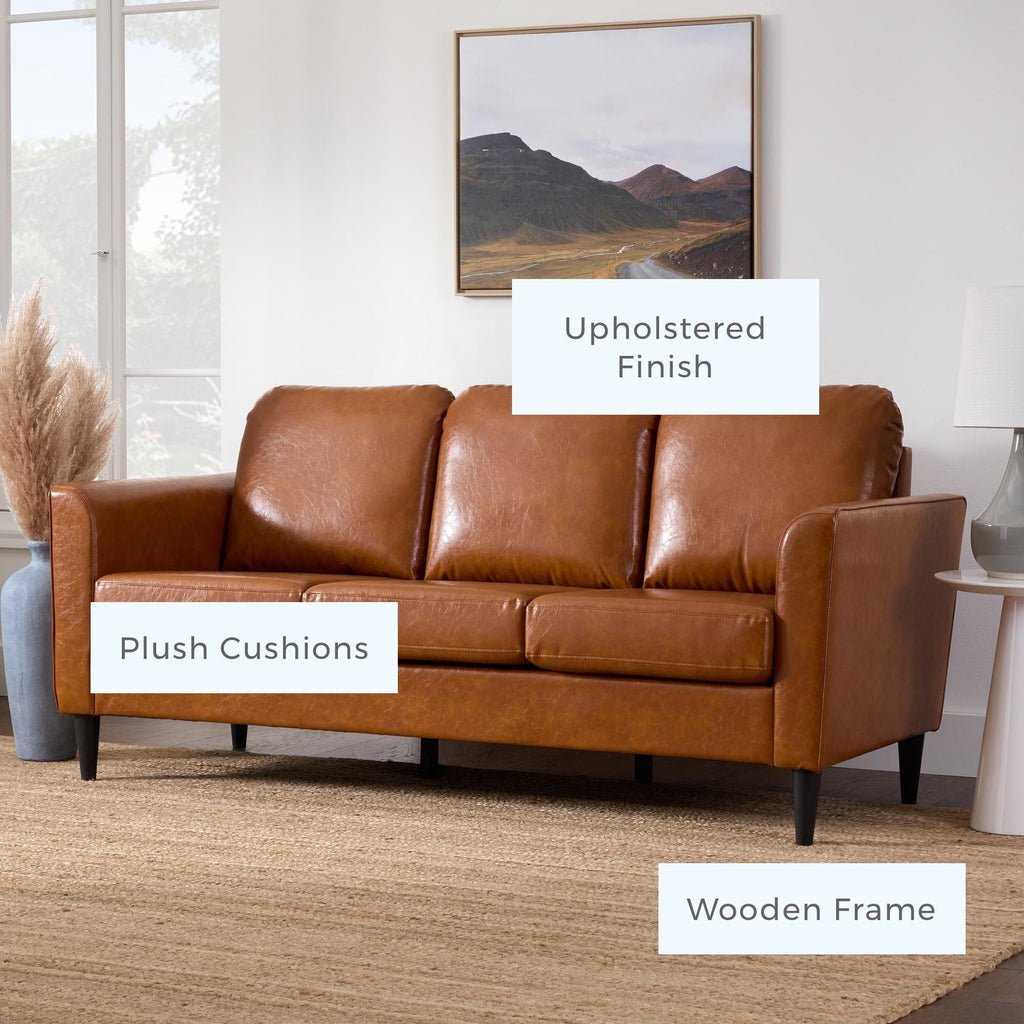 Canapé Brookside Clara 73 à accoudoirs incurvés rembourrés