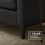 Canapé Brookside Ellen 75 à accoudoirs arrondis rembourré