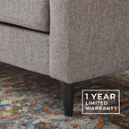 Canapé Brookside Ellen 75 à accoudoirs arrondis rembourré