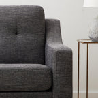 Canapé Brookside Ellen 75 à accoudoirs arrondis rembourré