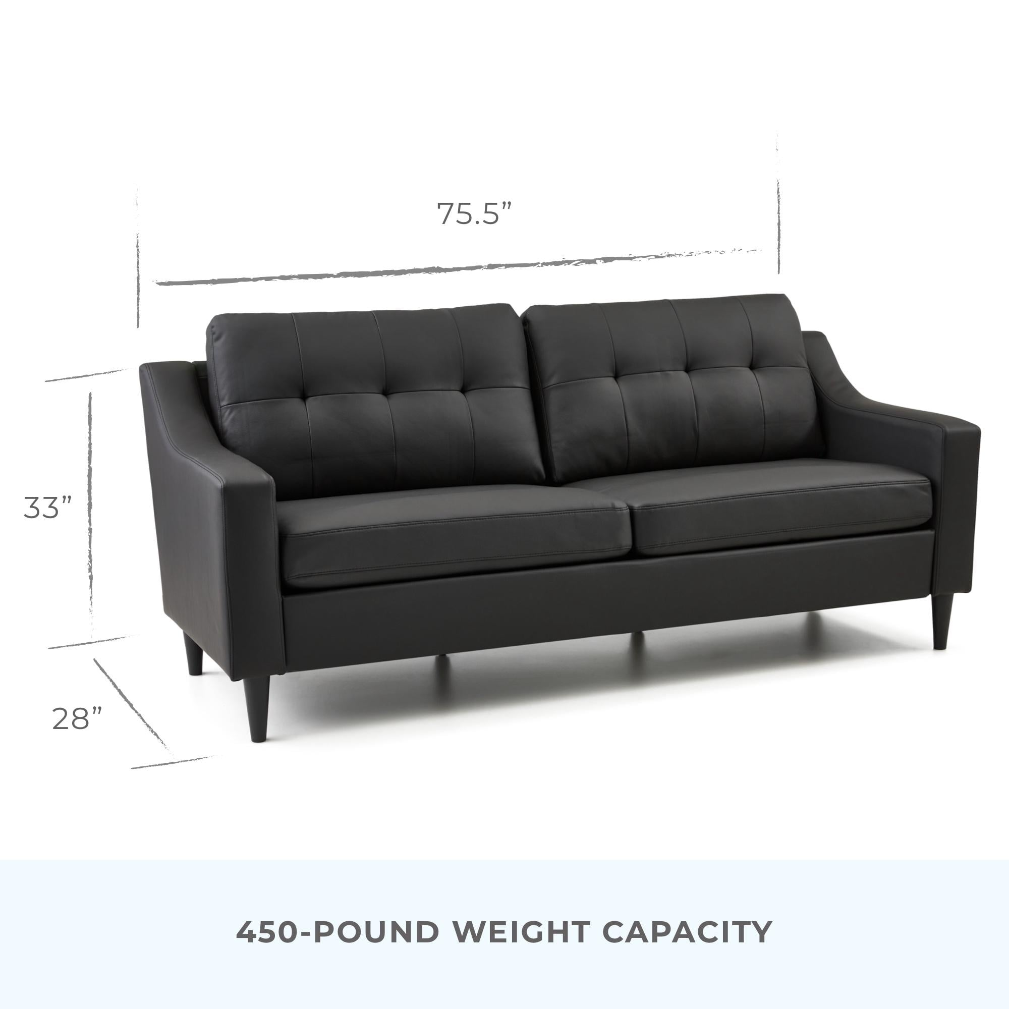 Canapé Brookside Ellen 75 à accoudoirs arrondis rembourré