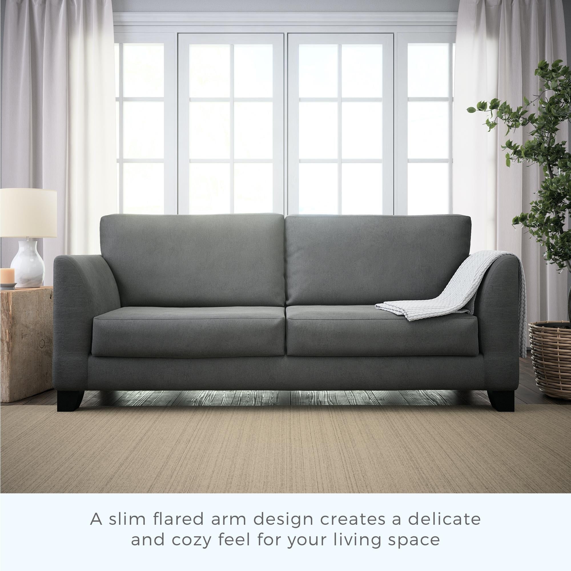 Canapé Brookside Holly 85 à accoudoirs évasés rembourrés