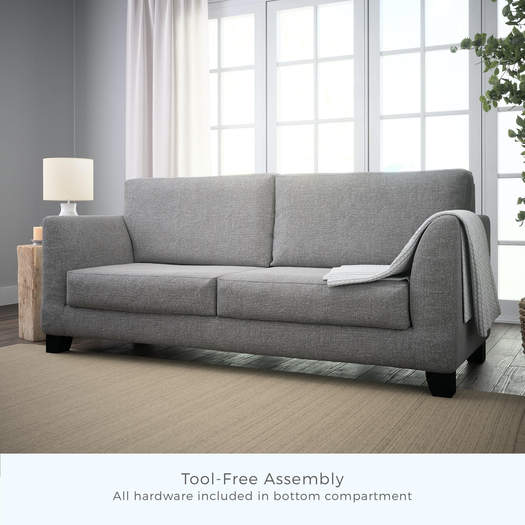 Canapé Brookside Holly 85 à accoudoirs évasés rembourrés