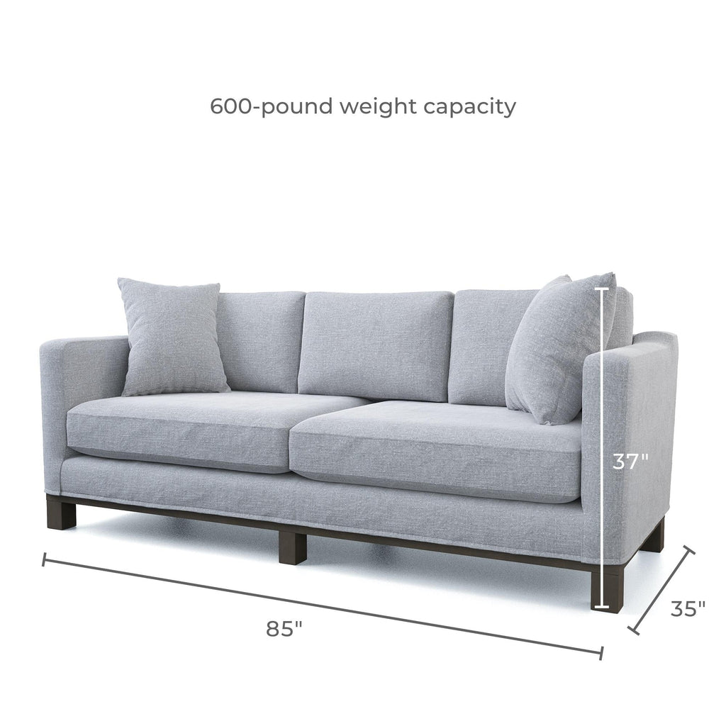 Canapé Brookside Kay avec base en bois rembourrée