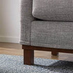 Canapé Brookside Kay avec base en bois rembourrée