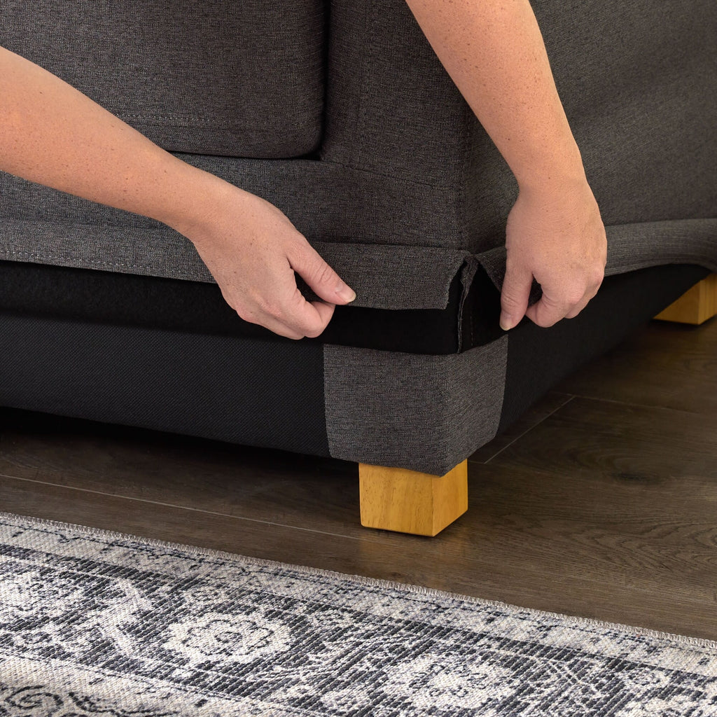 Canapé 3 places Brookside Nelle avec housse rembourrée