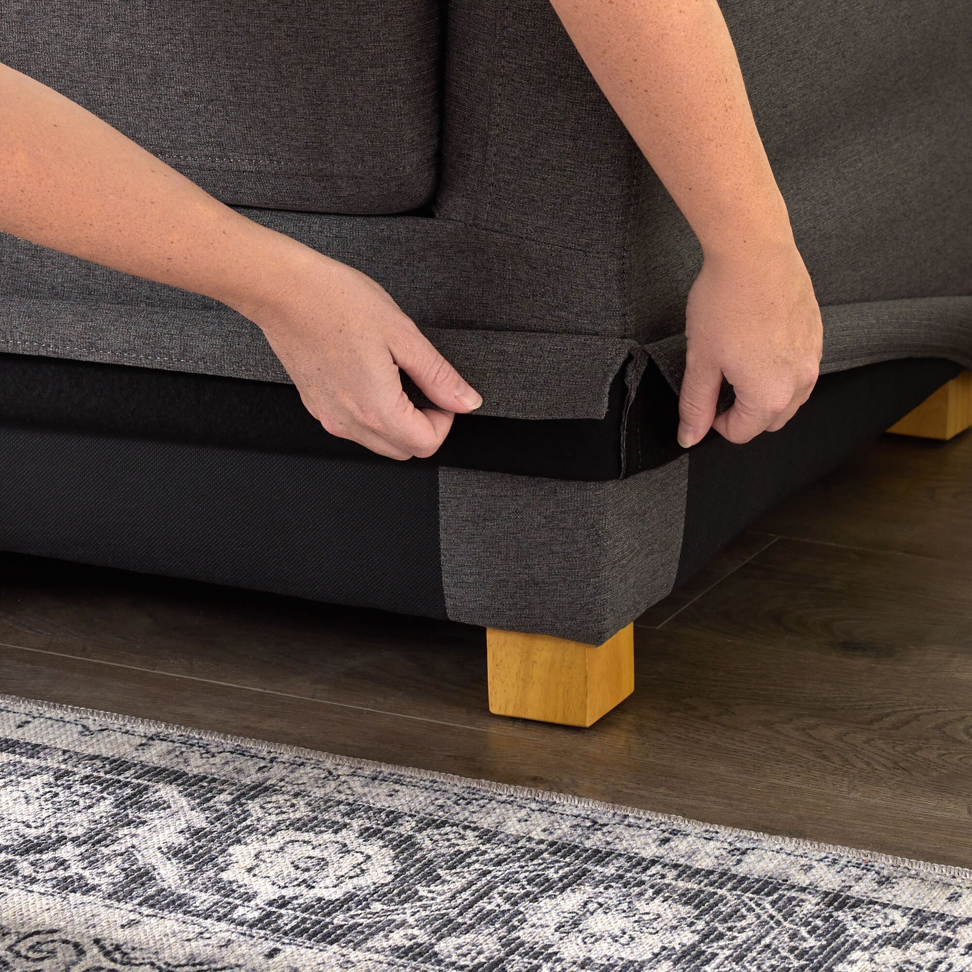 Canapé 3 places Brookside Nelle avec housse rembourrée