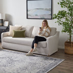 Canapé 3 places Brookside Nelle avec housse rembourrée