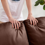 Canapé causeuse en cuir PVC marron 47,24 pouces avec dossier rembourré extra épais et cadre en métal robuste pour le salon