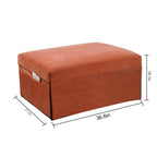 Canapé-lit simple convertible en velours côtelé marron avec dossier inclinable